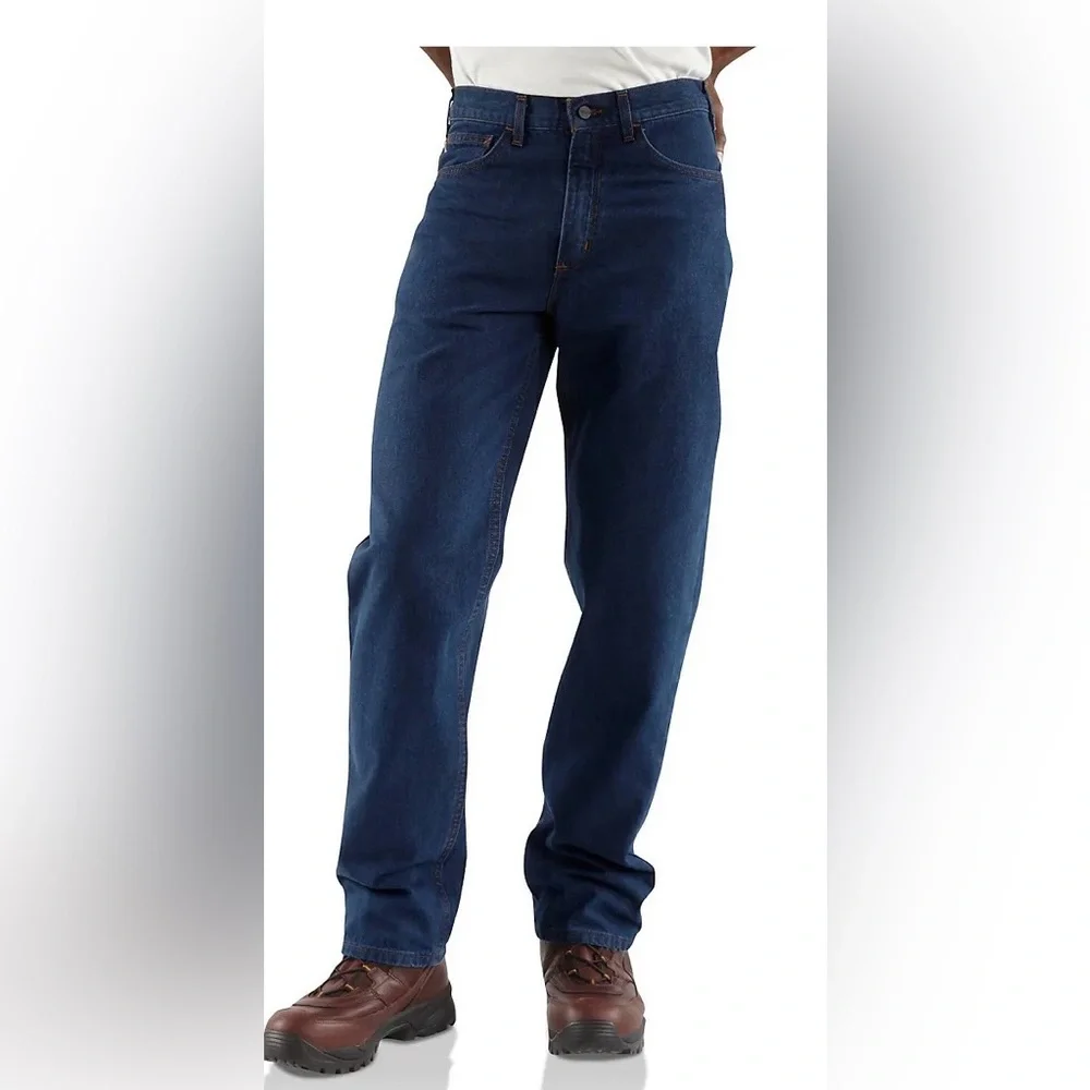 Carhartt Flame-Resistant Signature Denim Jeans Relaxed Fit men’s 44 x 32 280-83